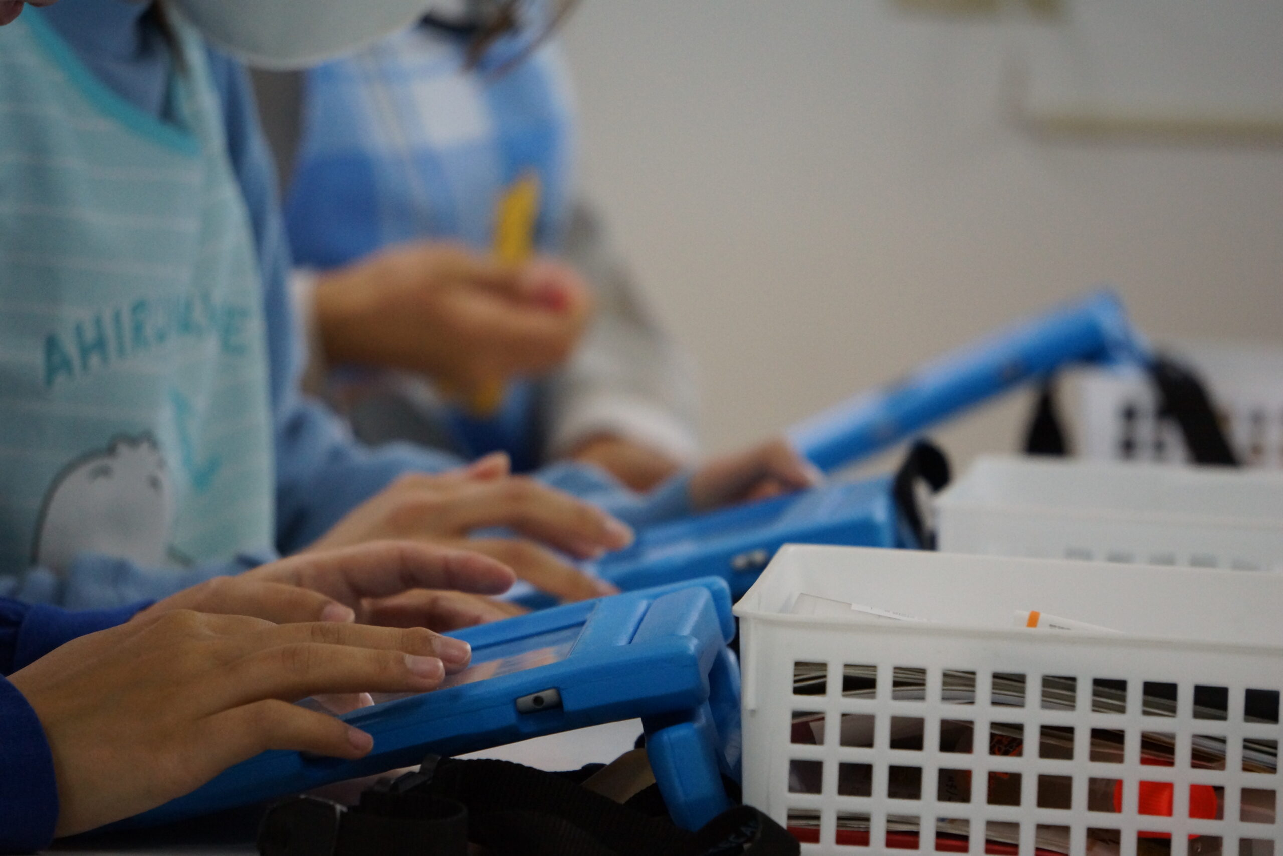 一人一台iPadを支給しています